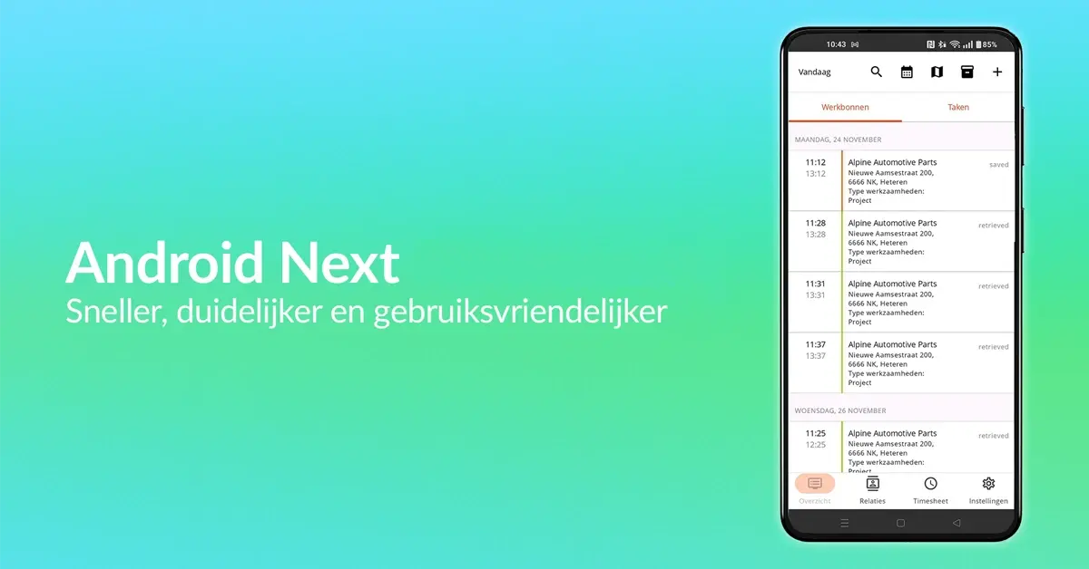 Android Next: de nieuwe OutSmart Android app