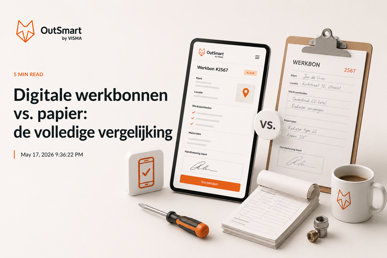 Digitale werkbonnen vs. papier: de volledige vergelijking